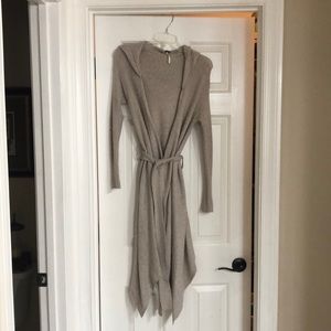 Free People oatmeal wrap sweater